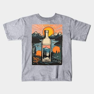 Bottle And Lake Kids T-Shirt